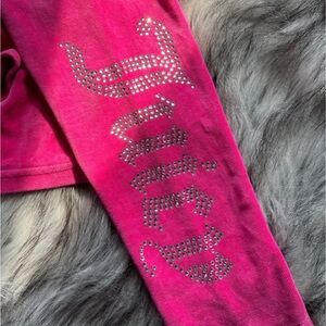 Juicy Couture Pink Sweatshirt with Rhinestone Logo